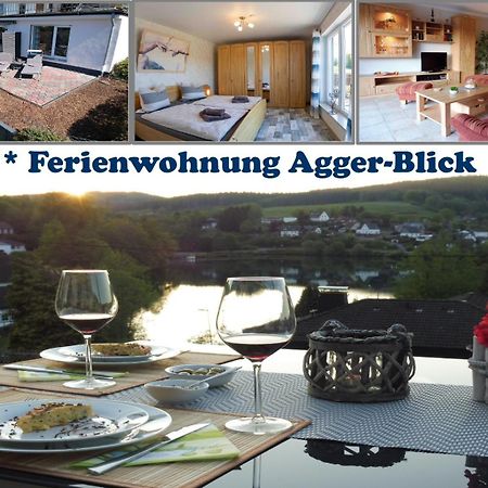 Exklusive Ferienwohnung 'Agger-Blick' Mit Grosser Seeblick-Terrasse & Sauna Gummersbach Zewnętrze zdjęcie
