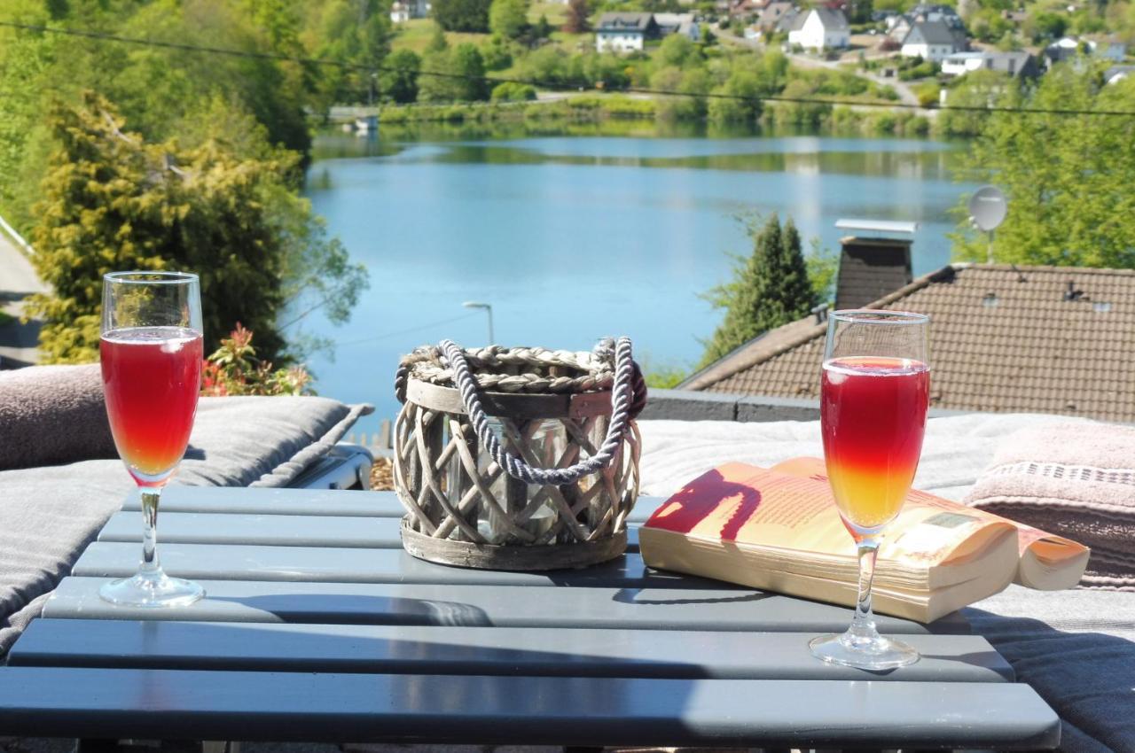 Exklusive Ferienwohnung 'Agger-Blick' Mit Grosser Seeblick-Terrasse & Sauna Gummersbach Zewnętrze zdjęcie