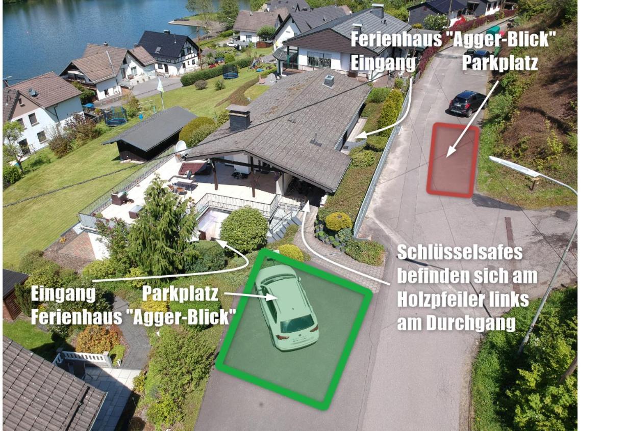 Exklusive Ferienwohnung 'Agger-Blick' Mit Grosser Seeblick-Terrasse & Sauna Gummersbach Zewnętrze zdjęcie